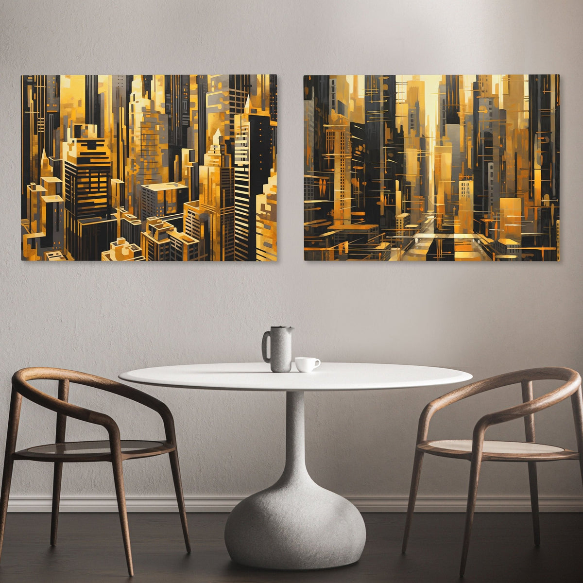New York City Landscapes (2) Set - Luxury Wall Art