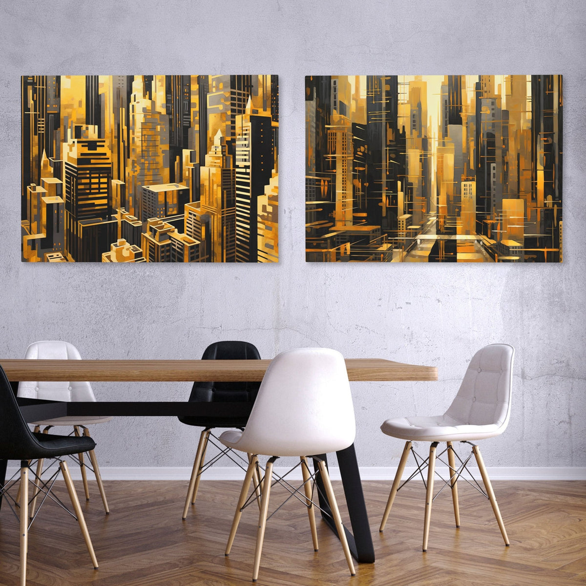 New York City Landscapes (2) Set - Luxury Wall Art