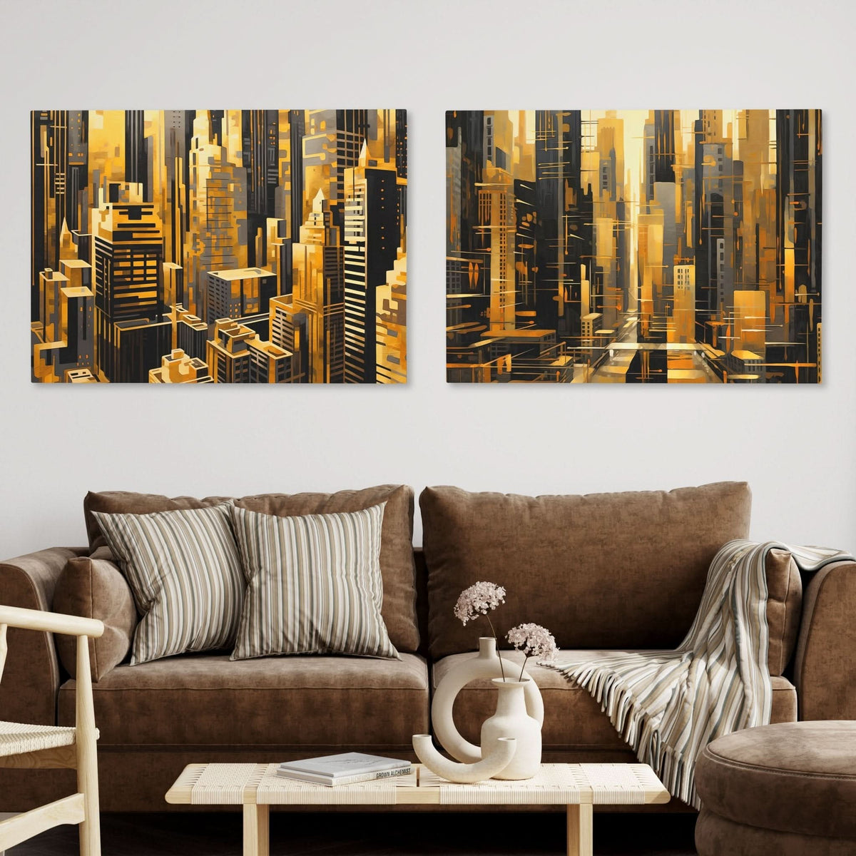 New York City Landscapes (2) Set - Luxury Wall Art
