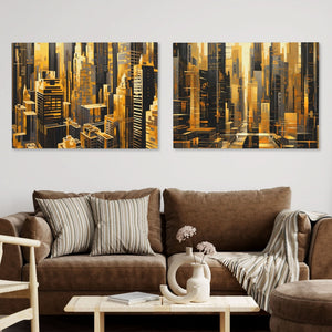 New York City Landscapes (2) Set - Luxury Wall Art