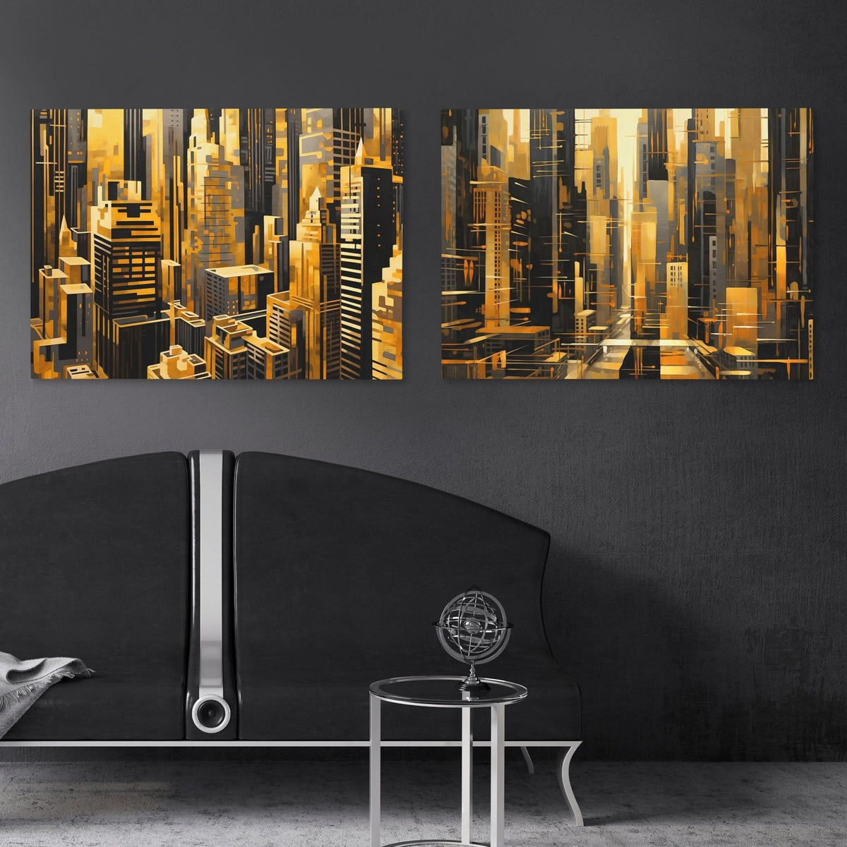 New York City Landscapes (2) Set - Luxury Wall Art