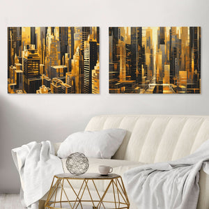 New York City Landscapes (2) Set - Luxury Wall Art