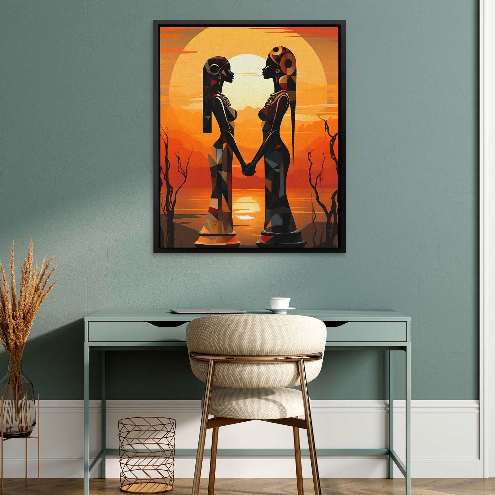 Nile Romance - Africa Canvas Wall Art
