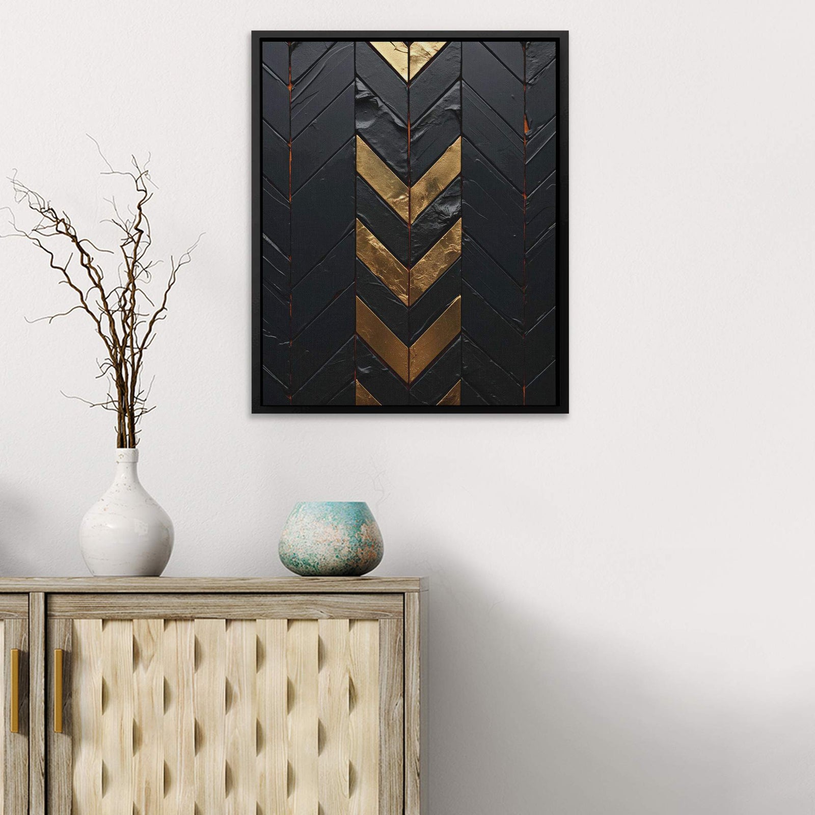Obsidian Gold - Luxury Wall Art