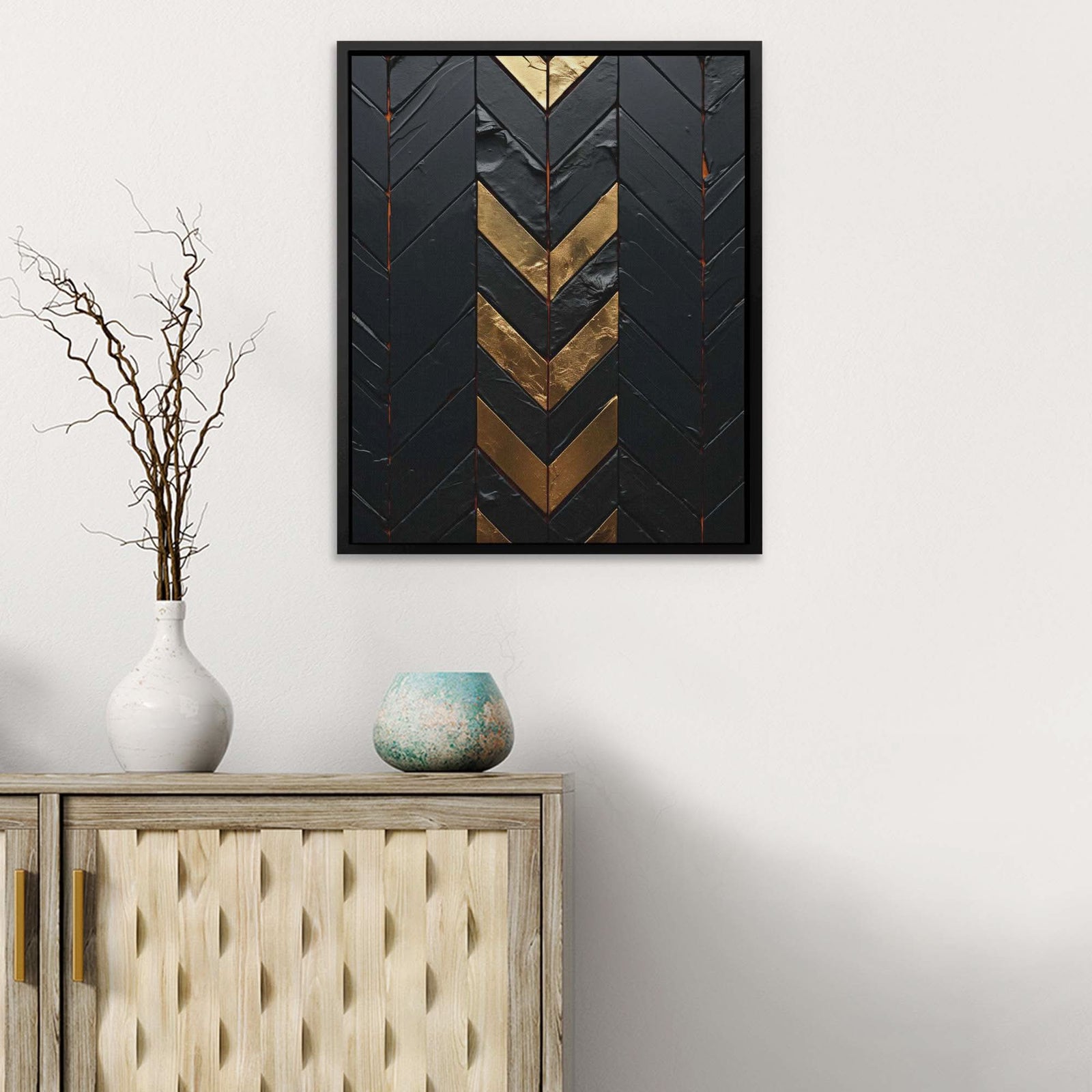 Obsidian Gold - Luxury Wall Art