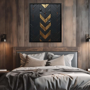 Obsidian Gold - Luxury Wall Art