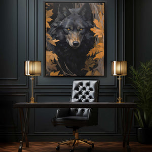 Obsidian Wolf - Luxury Wall Art