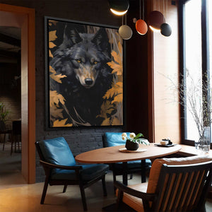 Obsidian Wolf - Luxury Wall Art