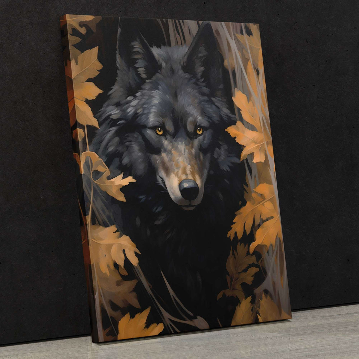 Obsidian Wolf - Luxury Wall Art
