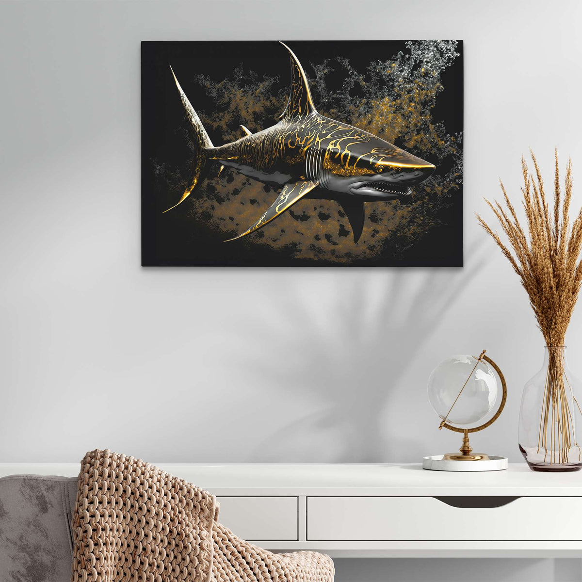 Opulent Shark - Luxury Wall Art