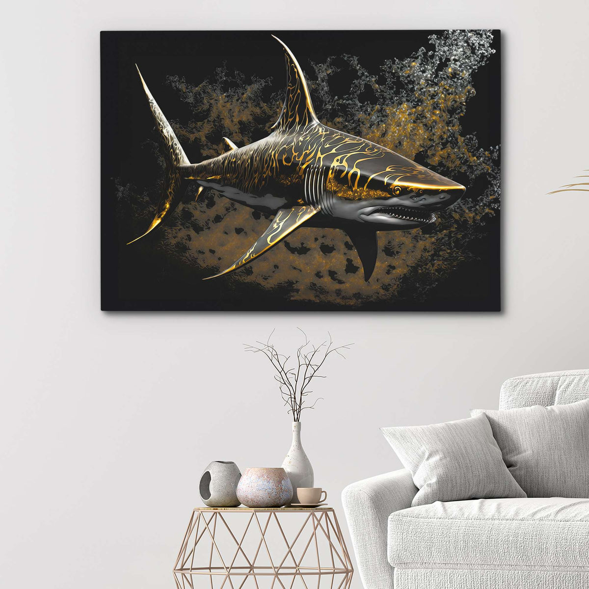 Opulent Shark - Luxury Wall Art