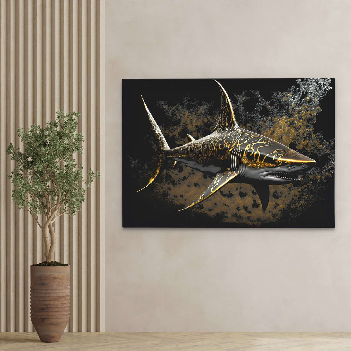 Opulent Shark - Luxury Wall Art