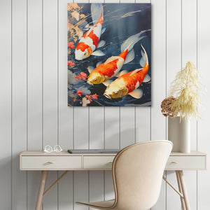 Orange Koi Fish - Luxury Wall Art