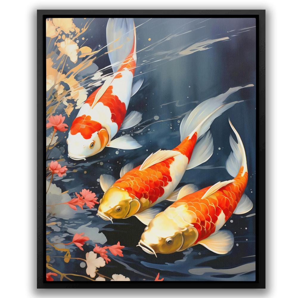 Orange Koi Fish - Luxury Wall Art