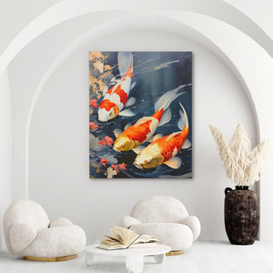 Orange Koi Fish - Luxury Wall Art