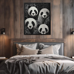 Pandas Family - Luxury Wall Art