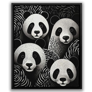 Pandas Family - Luxury Wall Art