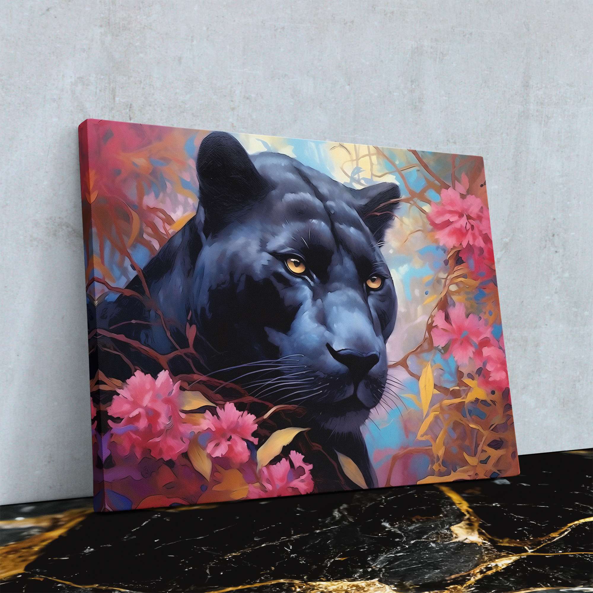 Panther in Pink - Luxury Wall Art