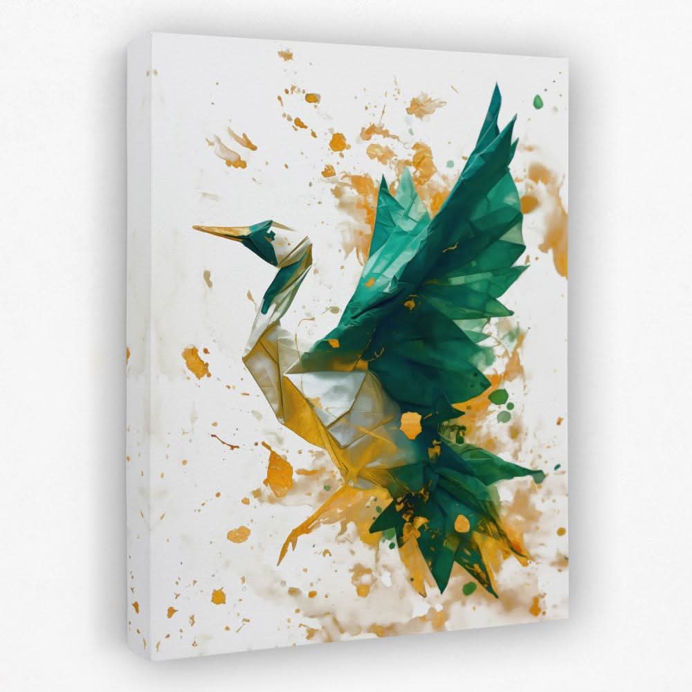 Paper Crane - Asian Canvas Wall Art