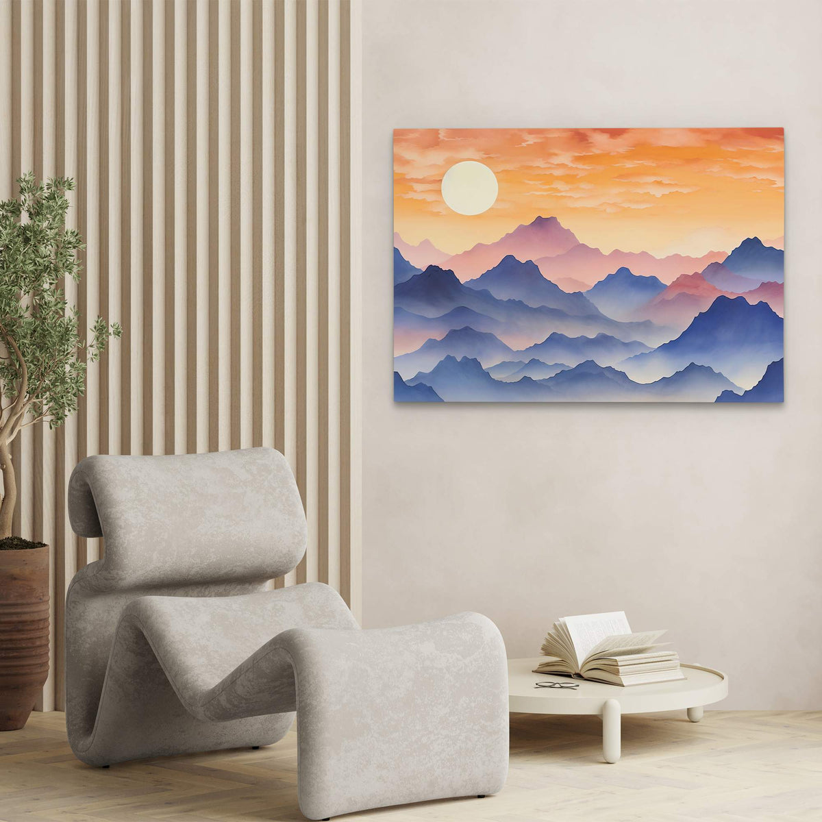 Peaceful Mountains - Luxury Wall Art