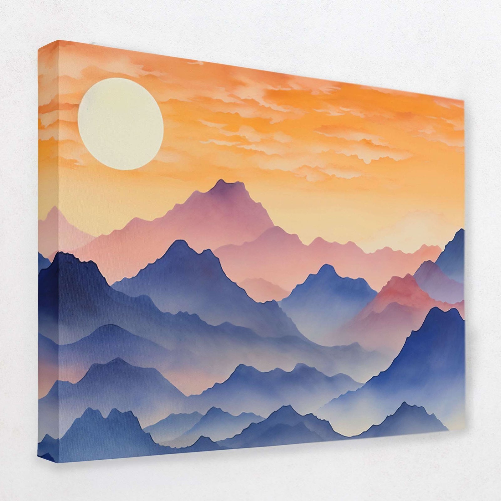 Peaceful Mountains - Landscapes Canvas Wall Art