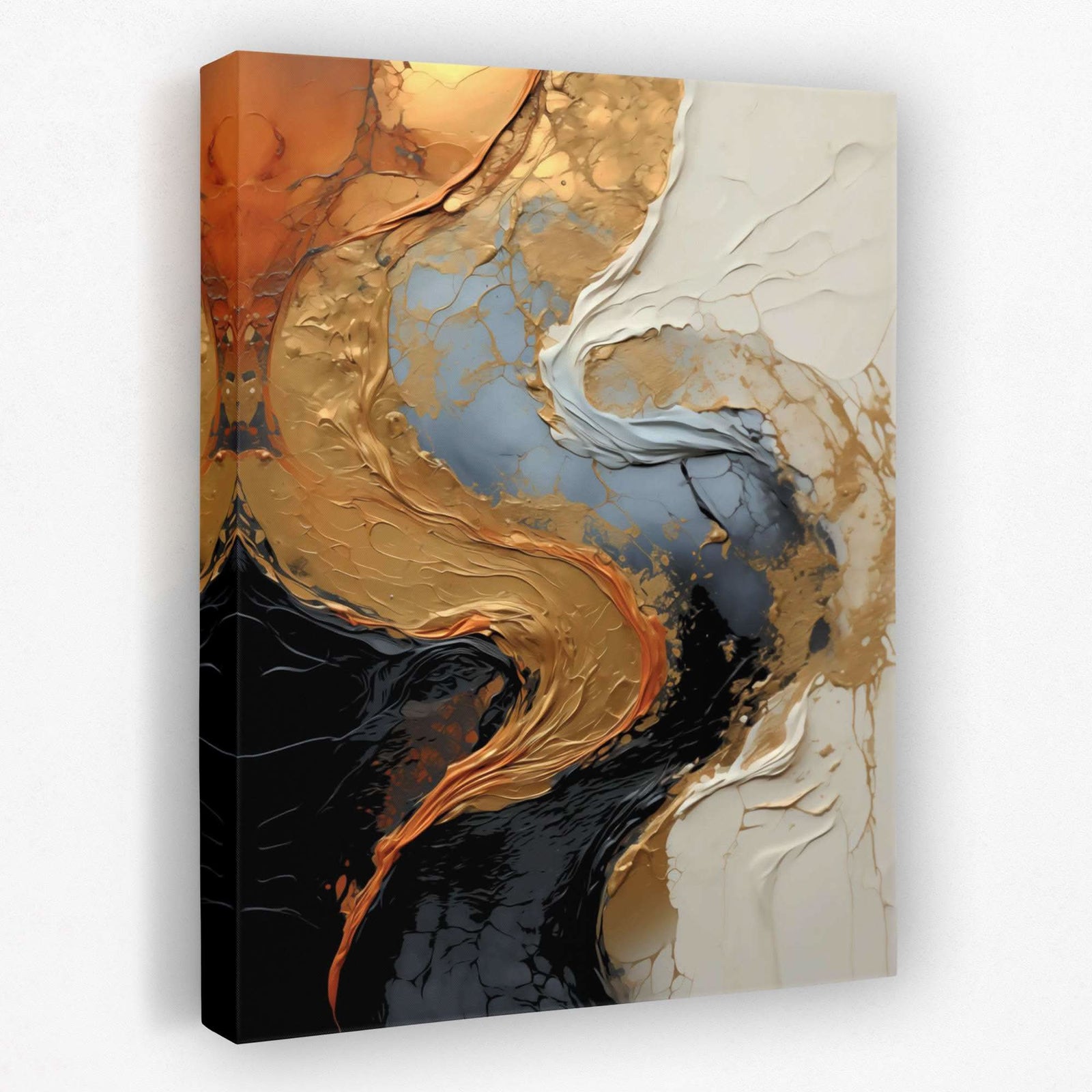 Pearl Radiance - Vertical Canvas Wall Art