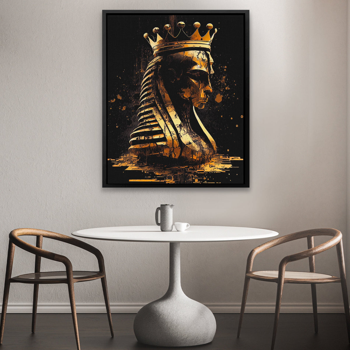 Pharaoh Chess King - Luxury Wall Art
