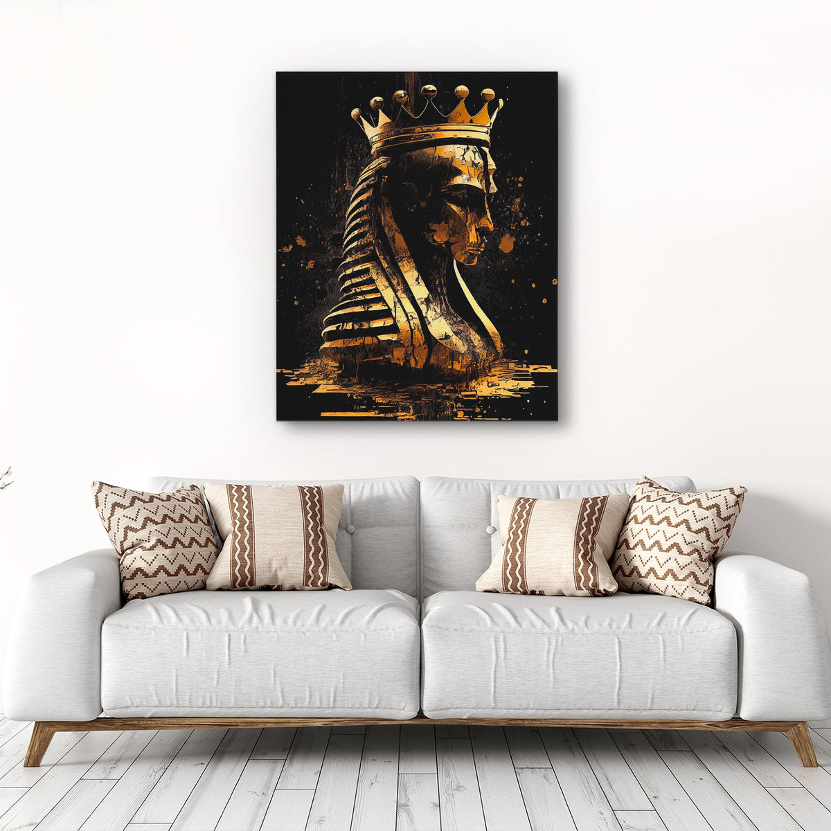 Pharaoh Chess King - Luxury Wall Art