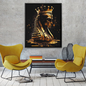 Pharaoh Chess King - Luxury Wall Art