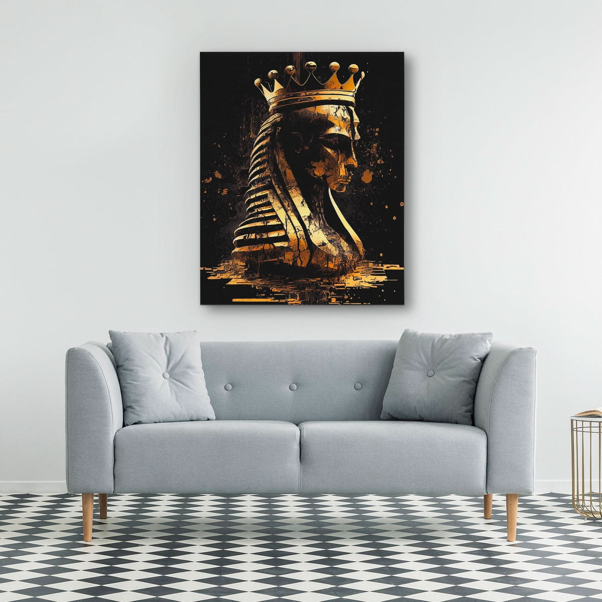 Pharaoh Chess King - Luxury Wall Art