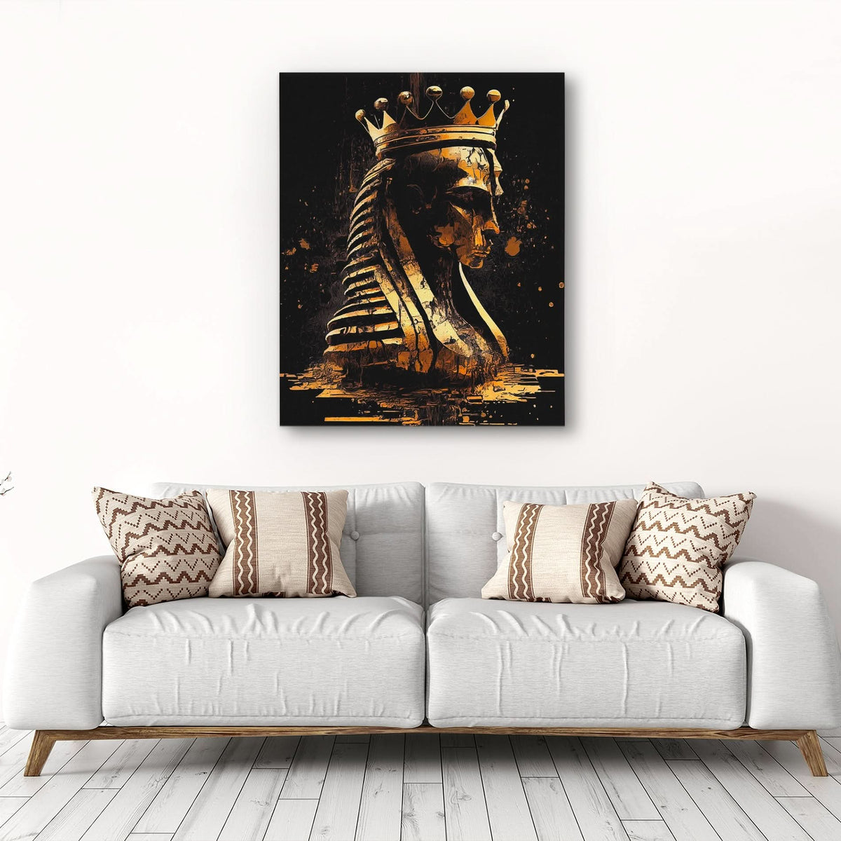 Pharaoh Chess King - Luxury Wall Art