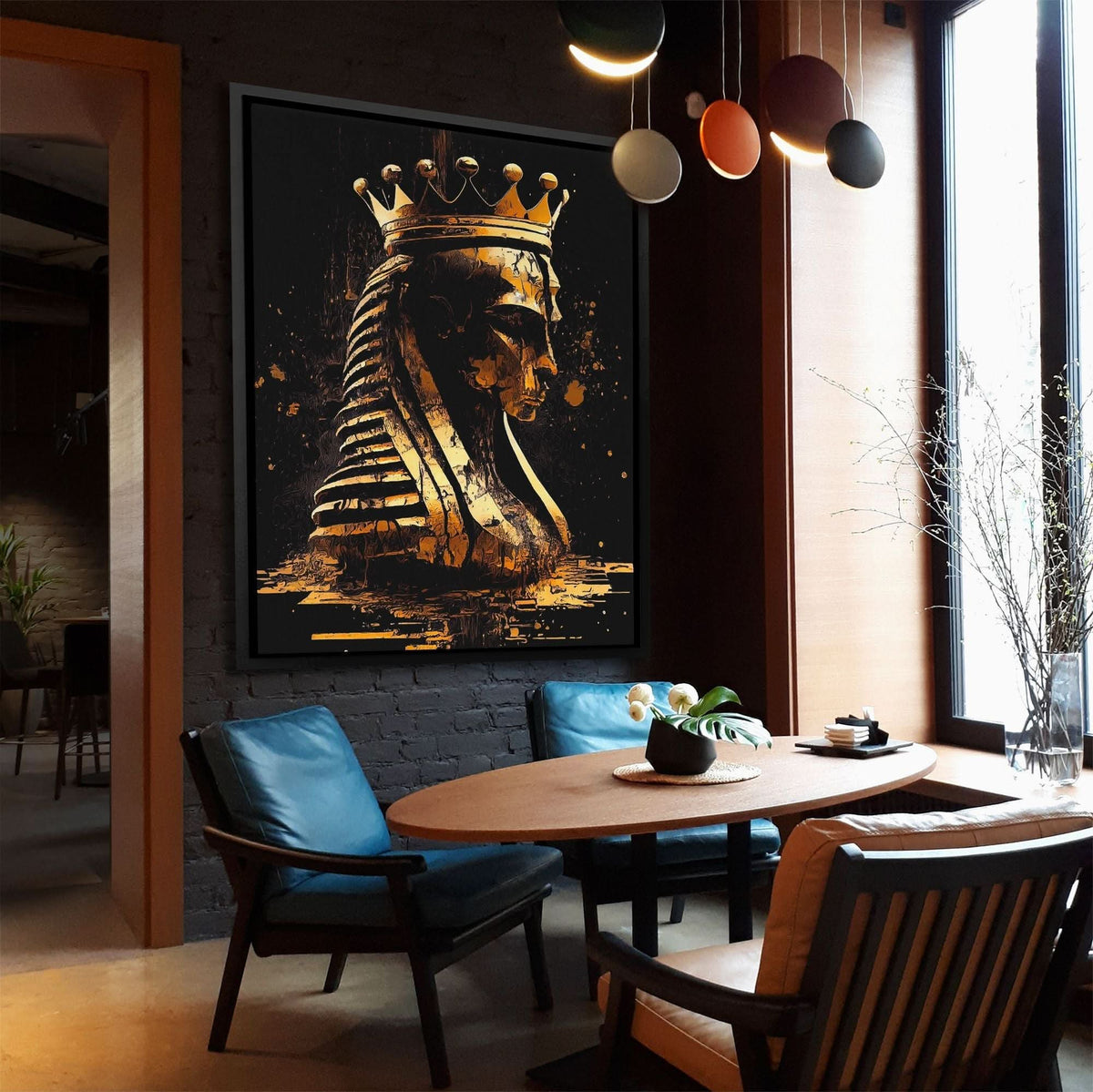 Pharaoh Chess King - Luxury Wall Art