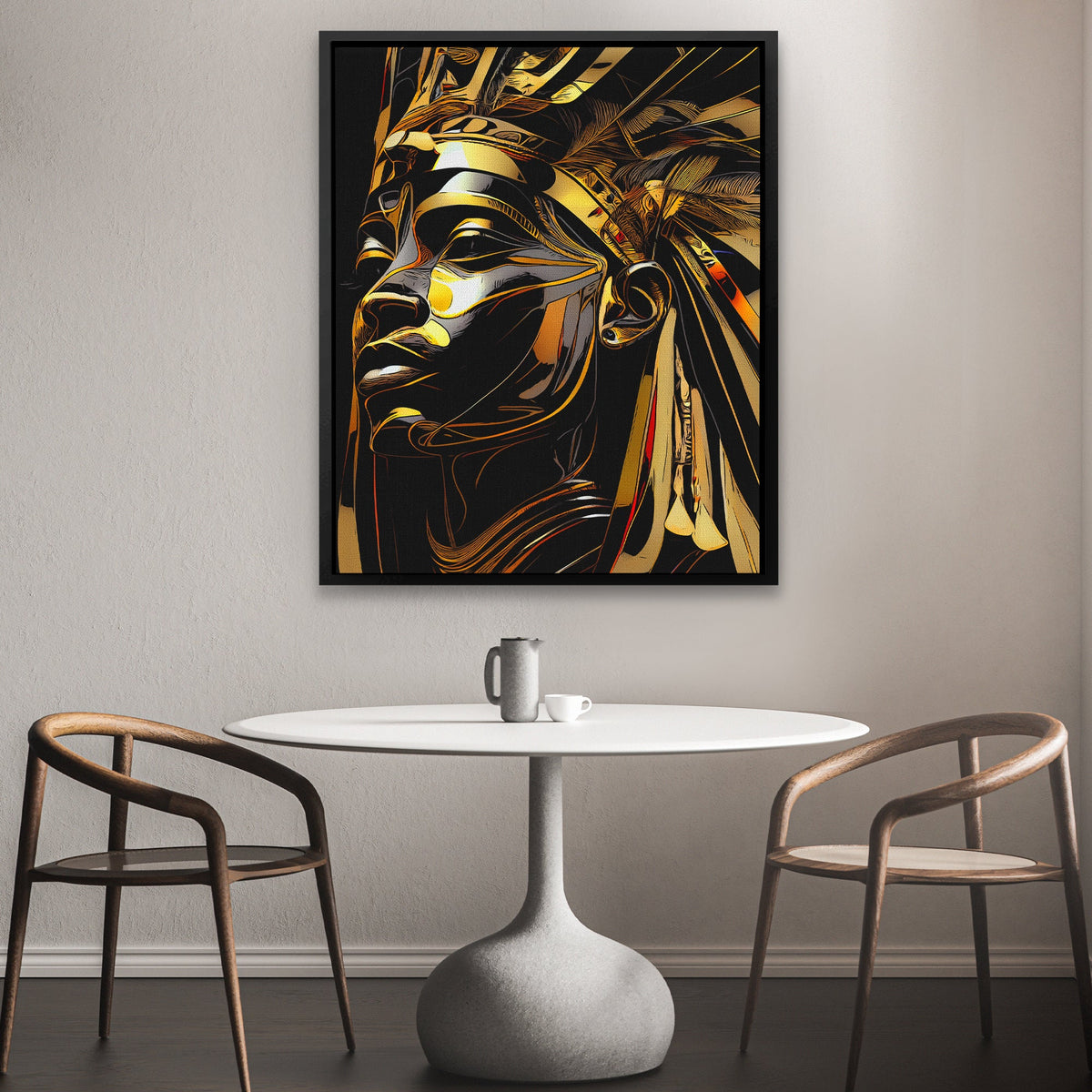 Pharaoh of Night - Luxury Wall Art