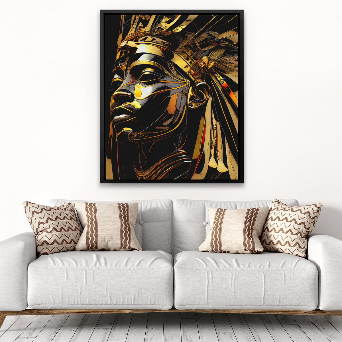 Pharaoh of Night - Luxury Wall Art