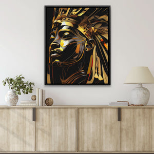Pharaoh of Night - Luxury Wall Art
