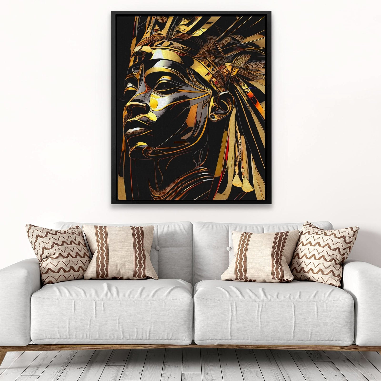 Pharaoh of Night - Luxury Wall Art