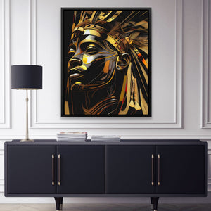 Pharaoh of Night - Luxury Wall Art