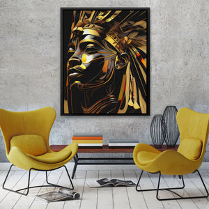 Pharaoh of Night - Luxury Wall Art