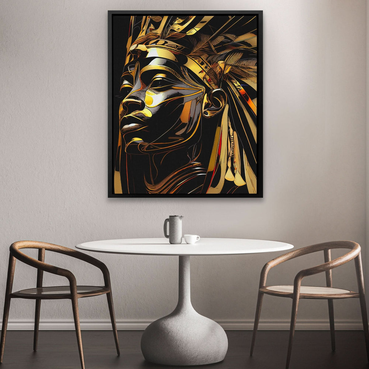 Pharaoh of Night - Luxury Wall Art