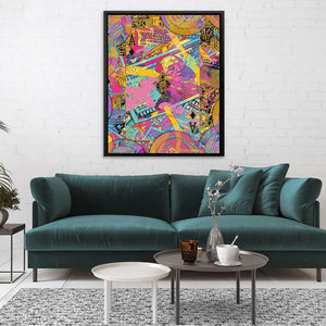 Pink Ace of Diamonds - Luxury Wall Art