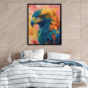 Pink and Gold Eagle - Luxury Wall Art