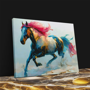 Pink Haired Stallion - Luxury Wall Art