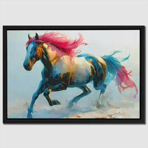 Pink Haired Stallion - Luxury Wall Art