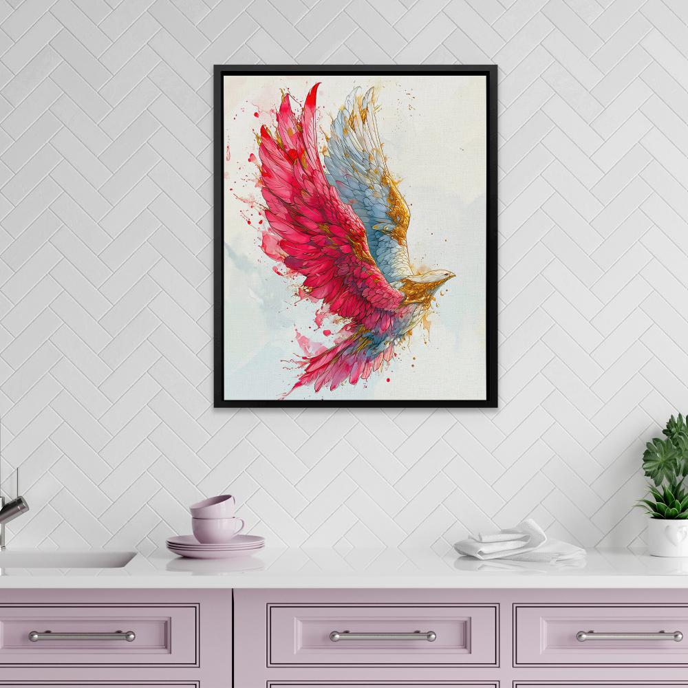 Pink Hawk - Luxury Wall Art