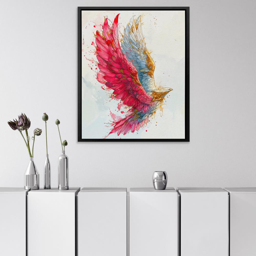Pink Hawk - Luxury Wall Art