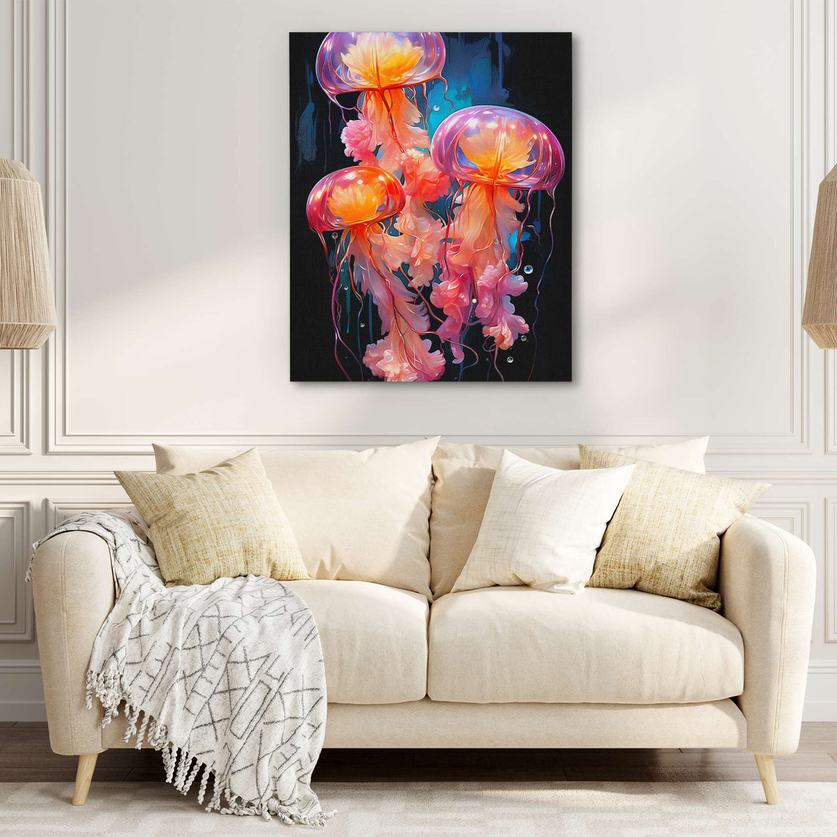 Pink Jelly Fish - Luxury Wall Art