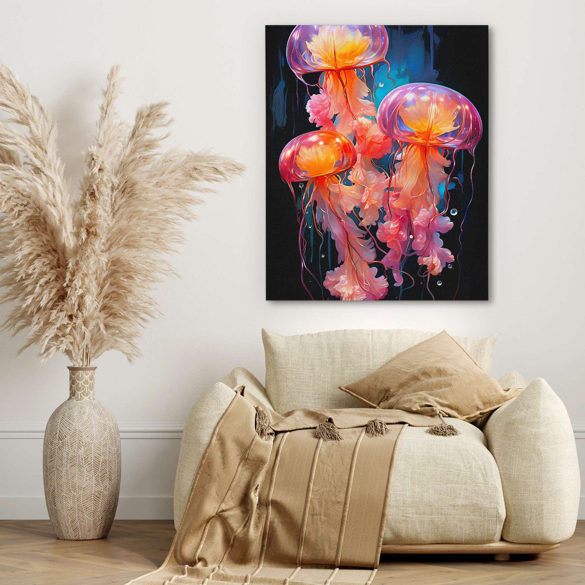 Pink Jelly Fish - Luxury Wall Art