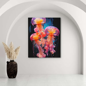 Pink Jelly Fish - Luxury Wall Art