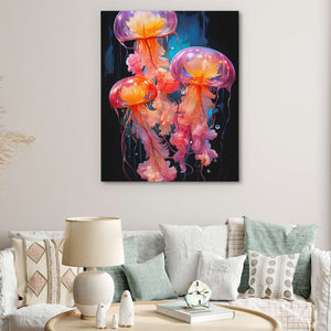 Pink Jelly Fish - Luxury Wall Art