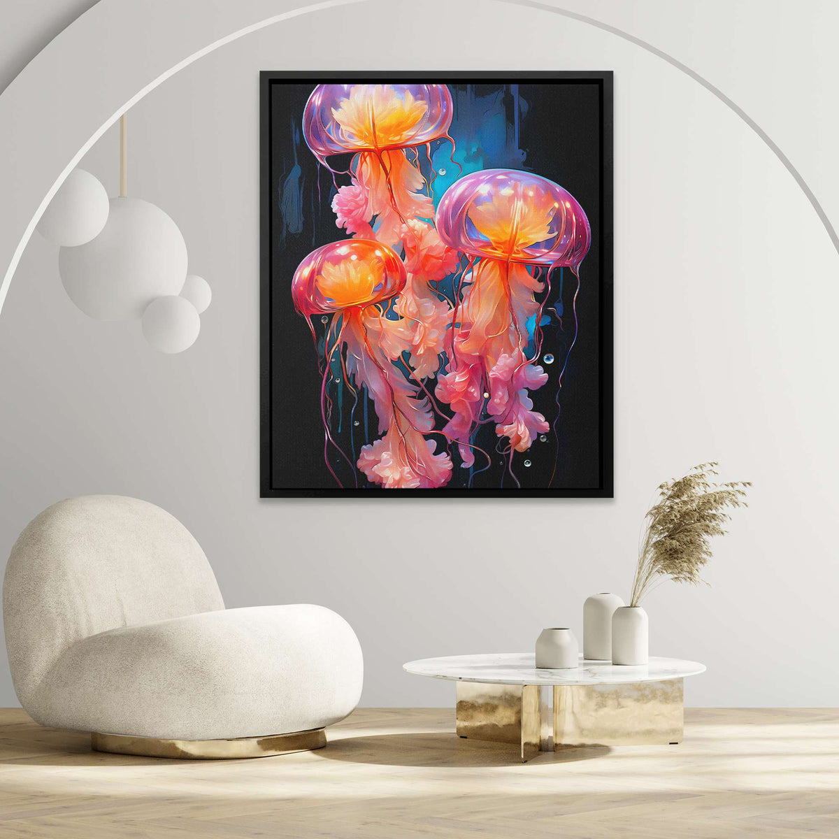 Pink Jelly Fish - Luxury Wall Art